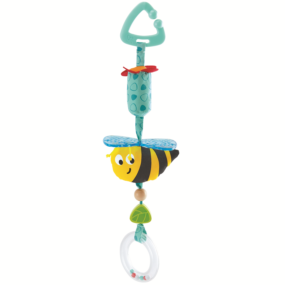 HAPE Серия "Малышам" - игрушка для новорожденных - подвеска-держатель для соски "Пчелка" E0022_HP