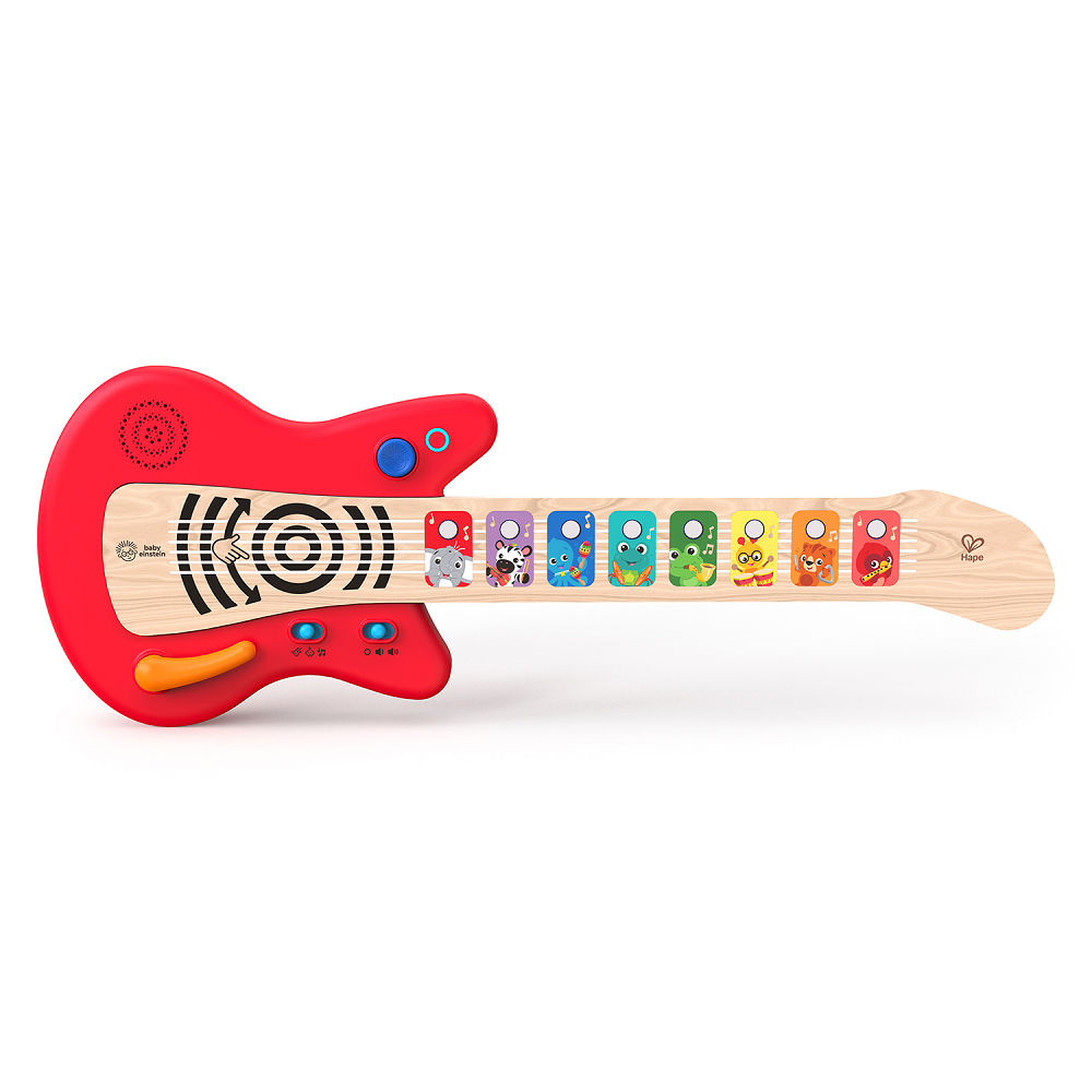 HAPE Серия Волшебное прикосновение - Музыкальная игрушка для малышей "Гитара", сенсорная, красная 12805_HP