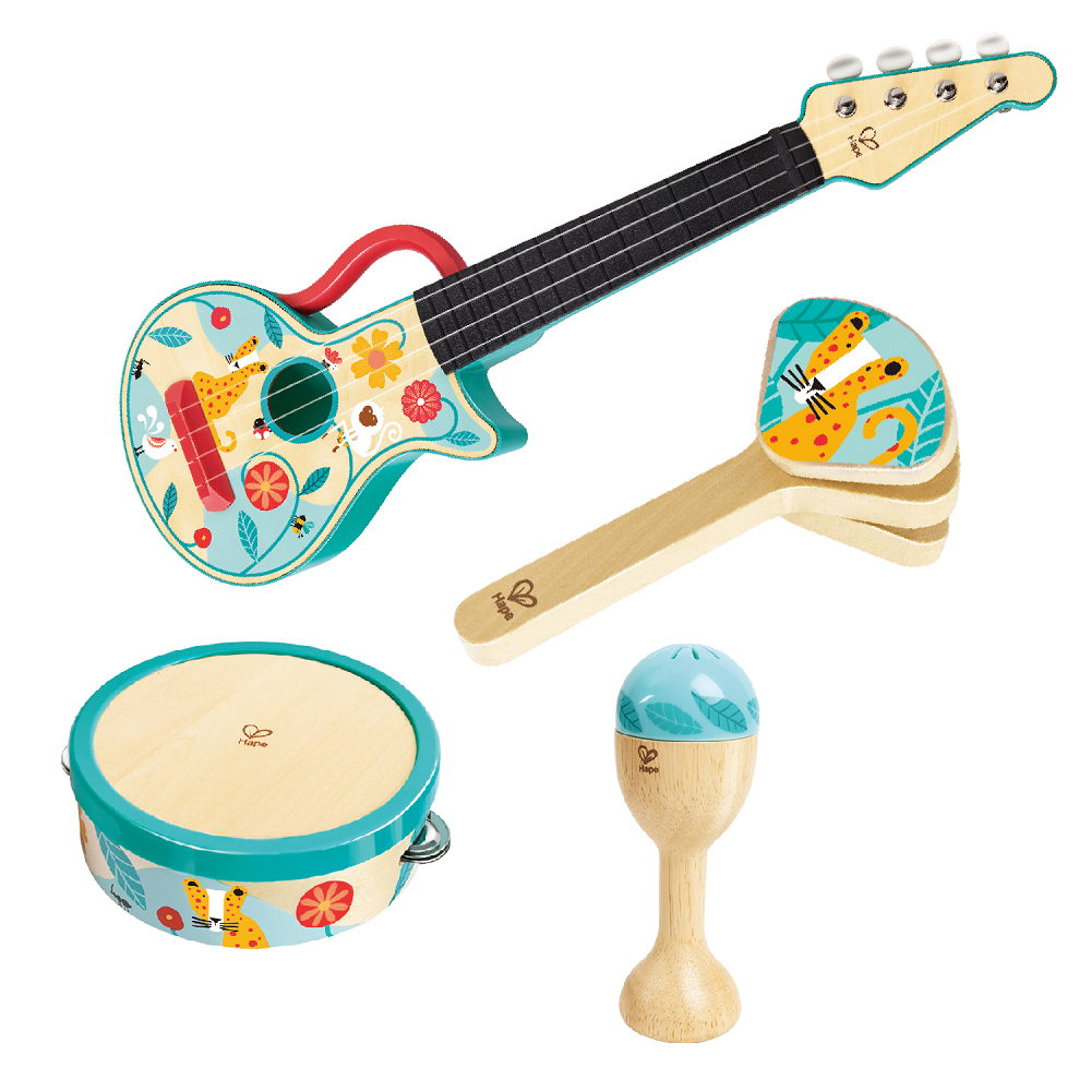 HAPE Детский игровой набор  музыкальных инструментов, 4в1 E0638_HP