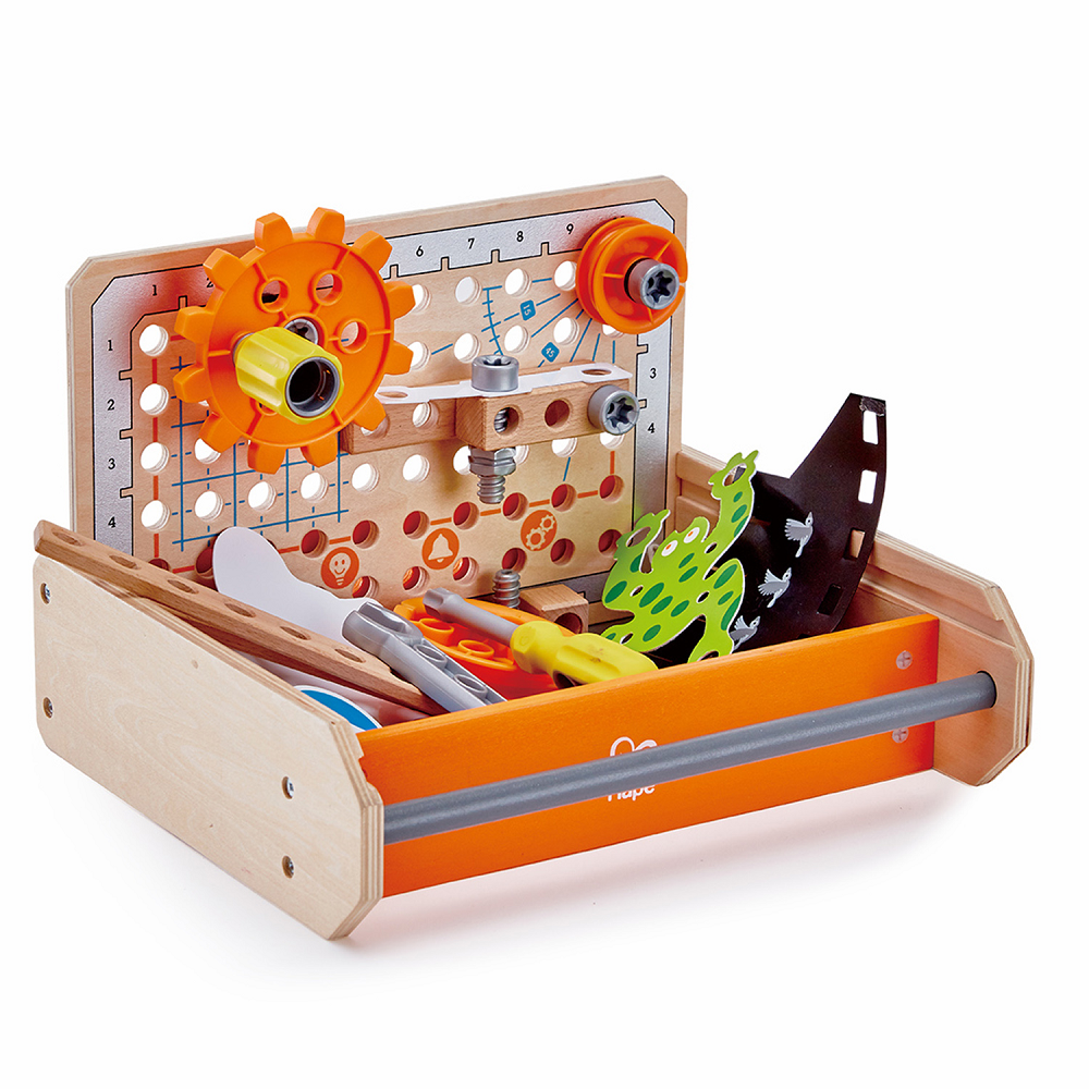 HAPE Деревянный конструктор для детей "Набор инструментов для научных экспериментов" в коробке E3029_HP
