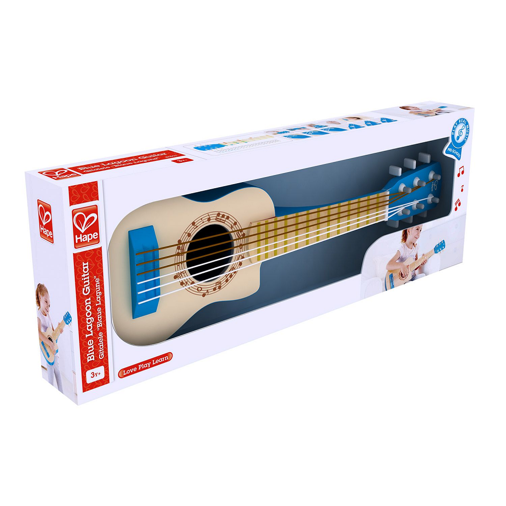 HAPE Музыкальная игрушка Гитара Голубая лагуна E06011_HP