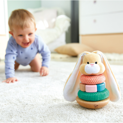 HAPE Развивающая игрушка-неваляшка Кролик E0107_HP
