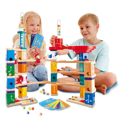 HAPE Деревянный конструктор лабиринт для детей "Квадрилла расширенный набор" E6029_HP