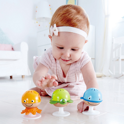 HAPE Игрушки для малышей набор погремушек "Морские друзья" E0330_HP