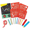 HAPE Развивающий детский игровой набор для рисования мелками по трафаретам E1068_HP