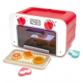 HAPE Детская игрушка кухня 3 в 1 (духовка, плита, набор еды) со светом, звуком и сменой цвета игрушечной выпечки E3183_HP