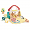 HAPE Серия Пастель Развивающая игрушка для детей "Ферма", коврик и фигурки животных E8538_HP