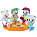 HAPE Игрушки фигурки животных "Семья белых медведей", 4 предмета в наборе E3529_HP