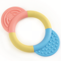 HAPE Игрушка для малышей прорезыватель - погремушка "Улыбка" (кольцо с розовым и голубым держателем) E0026_HP
